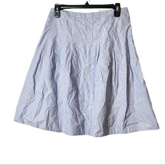 J. Crew || Blue Stripe Skirt || 2 - Picture 2 of 3